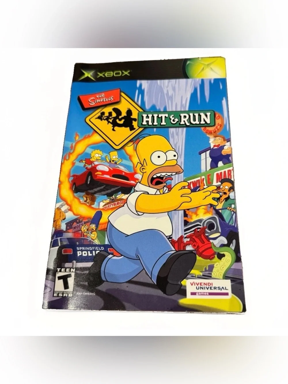 The Simpsons Hit & Run Original Xbox 2003 Black Label Complete w/ Manual